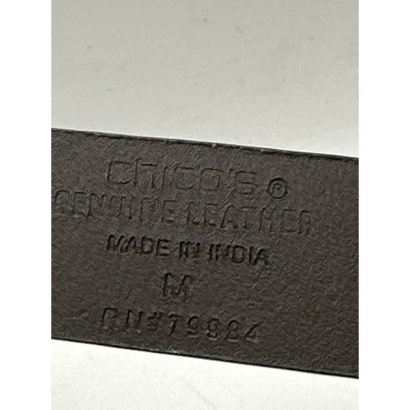 Chico’s brown metallic 38” snap close belt - Picture 2 of 5